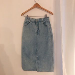 Vintage high waisted Calvin Klein denim skirt